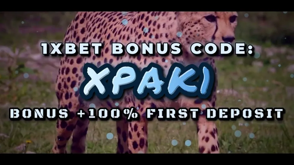 How does the 1xBet welcome bonus work with a promo code on your first deposit?